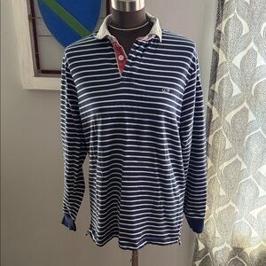 Vineyard Vines 100% Cotton Long Sleeve Striped Rugby Shirt SZ Small